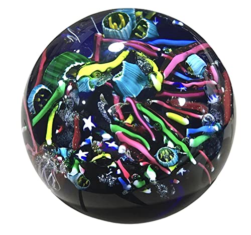 Glass Eye Studio 波模様 ガラスオブジェ ペーパーウェイト STUDIO